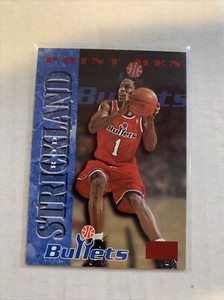 ROD STRICKLAND 1996-97 SKYBOX PREMIUM STAR RUBIES POINT MEN #258 BULLETS