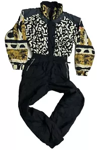 Obermeyer Ski Suit Snowsuit One Piece Snow Bib Vintage 90s Apres Womens 8 - Picture 1 of 11
