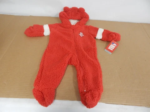 Houston Rockets NBA 0-3M Unisex Baby Zip Up Suit One Piece Pajama Hood 0-3 Month Cover