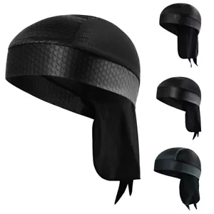 Sweat Wicking Beanie Hats Skull Caps Pirate Hats Bandana Head Wrap for Men Women - Picture 1 of 25