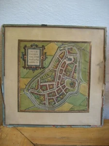 Kupferstich 1599 Bolzvardia Bolsward vetus Frisia Friesland Hogenberg SELTEN !!! - Bild 1 von 4