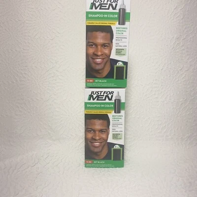 Fórmula Original Just For Men Restaura Color Original, H60 Jet Black x 2 PAQUETES Foto 1 de 4