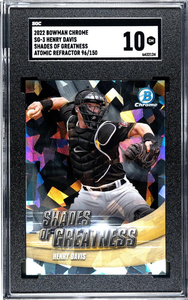 HENRY DAVIS 2022 Bowman Chrome SG-3 Shades of Greatness Atomic 96/150 SGC 10 - Image 1 of 2