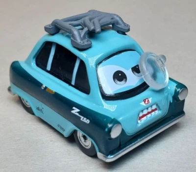 Disney Pixar Cars 2 Professor Z Zundapp Diecast 1:55 FC Allinol Lemon Car Foto 1 de 4