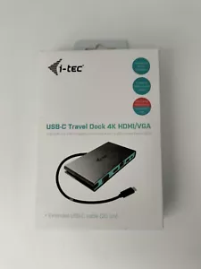 i-tec USB-C, HDMI and LAN Travel Docking Station BRAND NEW IN BOX - Picture 1 of 4
