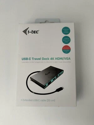 i-tec USB-C, HDMI and LAN Travel Docking Station BRAND NEW IN BOX - Image 1 of 4