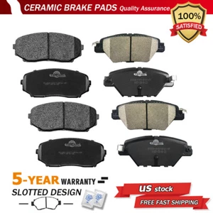 Front And Rear Ceramic Disc Brake Pads For 2016 - 2022 Mazda CX-9 - Picture 1 of 6