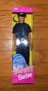 Vtg 1995 RARE NRFC Cool Looks Ken (Barbie) Police Officer Uniform Fashion #14350 - Picture 1 of 5
