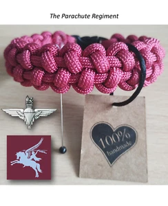 Military - The Parachute Regiment - DBC - 550 Paracord Bracelet - Free P&P - Picture 1 of 7