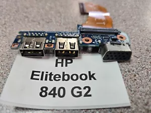 HP EliteBook 840 G2 Dual USB Port VGA Circuit Board 6050A2638201 - Picture 1 of 2