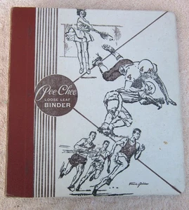 Vintage PEE-CHEE 11-3/8" x 10-3/8" Loose Leaf 3-RING CANVAS BINDER 1 3/4" Rings - Picture 1 of 8