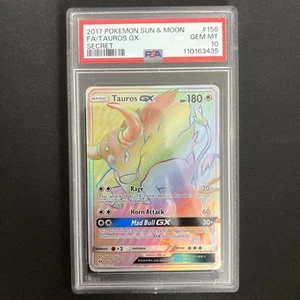 PSA 10 Tauros GX 156/149 2017 Pokémon Sun & Moon Secret Rare - Picture 1 of 2