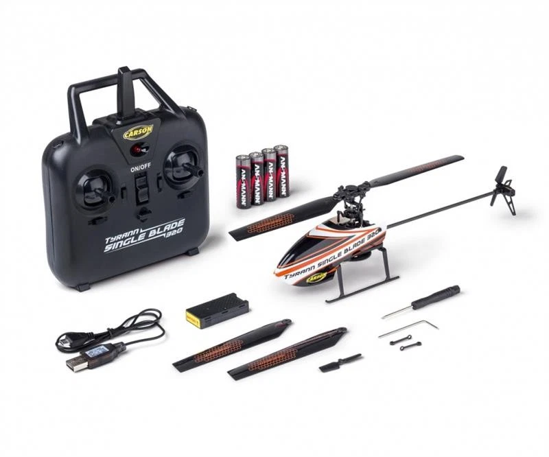 Carson Tyrann Single Blade 320 2.4G 100 RTF orange 500507170 Outdoor tauglich