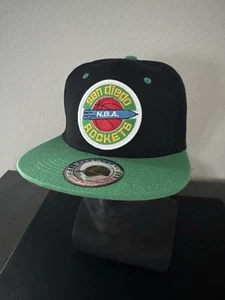 SAN DIEGO ROCKETS NBA Retro Retro Logotipo Retro Verde y Negro Adulto Snapback Sombrero NUEVO - Imagen 1 de 7