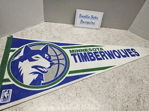 Minnesota Timberwolves NBA Vintage 1990's 30" Pennant - Picture 1 of 9