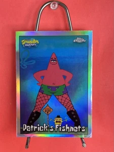 2025 Topps Chrome SpongeBob SquarePants #191 Patrick’s Fishnets Refractor - Picture 1 of 6