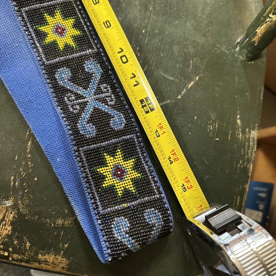 Correa de guitarra Hootenanny negra, azul, blanca, amarilla años 60’s. 1970’s Foto 1 de 4