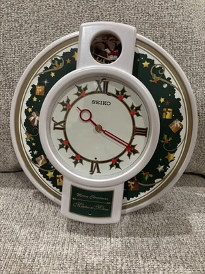 Seiko Christmas Musical Melodies In Motion Wall Clock - Santa Sleigh - Image 1 of 4