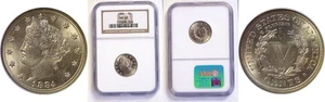 1884 5C Liberty Nickel - NGC MS-62 - Picture 1 of 3