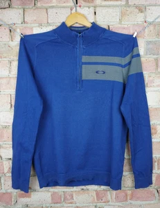 Suéter OAKLEY Para Hombre Azul Pullover 1/4 Zip De Manga Larga Talla Grande L - Imagen 1 de 8