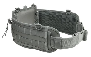 VISM Tactical Battle Belt w/ MOLLE PALs hunting shooting sports duty GRAY - Picture 1 of 6