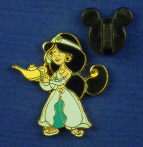 Prinzessin Jasmin Kinder als Prinzessinnen verkleidet mit Zauberlampe Disney Pin # 92905 - Bild 1 von 3