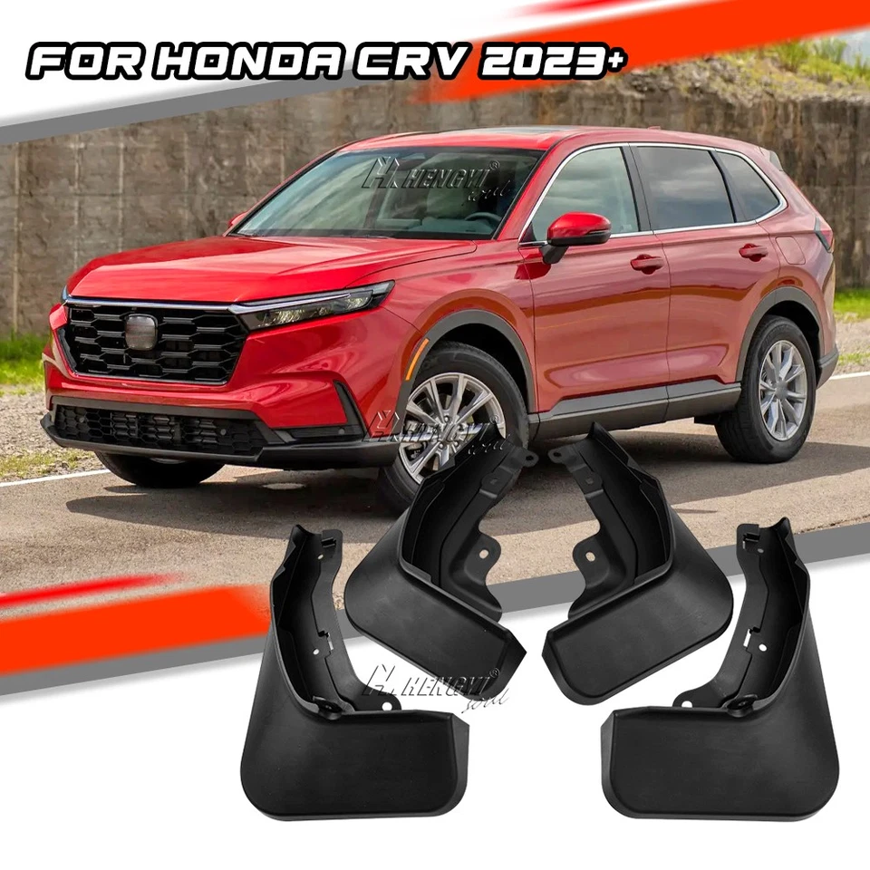 Para Honda CR-V 2023-2025 4x Guardabarros guardabarros delantero trasero negro guardabarros guardabarros Foto 1 de 4