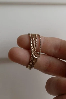 17.5” 9ct Rose Gold Box Chain 6.05g - Image 1 of 4