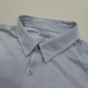 Rhone Hemd Herren XL Slimt Fit Grau Pendler Knopfleiste Langarm Performance - Bild 1 von 11