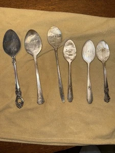 lot of sliver plate antique flatten spoon herb markers - Picture 1 of 11