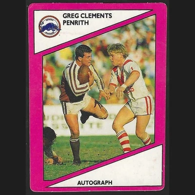 1988 Scanlens Rugby League NRL Card 103 Greg Clements - Penrith Panthers - image 1 of 2