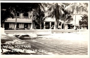AK Patio Hotel del Prado Barranquilla Kolumbien Echtfoto Postkarte D976 - Bild 1 von 2