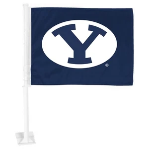 Brigham Young  Large 11" x 14" Auto Car, Truck or SUV Flag - Picture 1 of 1