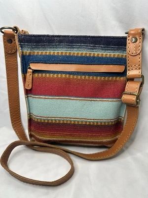 PENDLETON Southwest Wool and Leather Crossbody Bag - Image 1 of 4