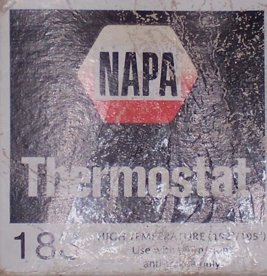 NAPA Thermostat THM-183 Temperature Range 192° - 195° 54mm / 2⅛” - Image 1 of 4