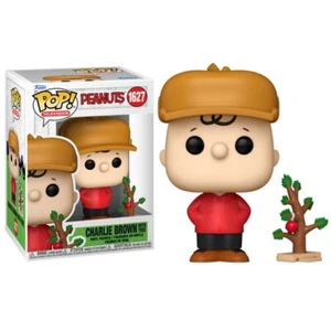 FUNKO POP ! TV PEANUTS - (1627) CHARLIE BROWN W/ THREE VINYL FIGURE HOLIDAY 9CM - Imagen 1 de 4