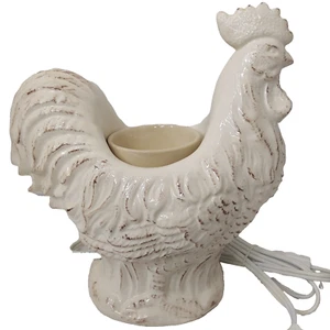 Scentsy Chanticler Wachswärmer weiß Hahn französisches Landhaus Rentner - Bild 1 von 13