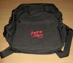 Tony Lama Boots Black Canvas Backpack Multi Pockets Laptop Zippered - Picture 1 of 5
