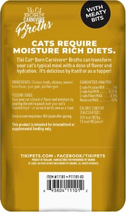 Tiki Cat Born Carnivore Broths, Chicken Recipe, Hydration and Flavor Suppleme... - Picture 1 of 11