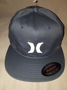 HURLEY TUMBLER GREY WHITE FLEXFIT STRETCH MENS S/M SMALL/MEDIUM HAT NEW - Picture 1 of 4