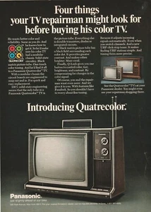 Panasonic TV Quatrecolor UHF 1972 Revista Original Anuncio Impreso Vintage - Imagen 1 de 1