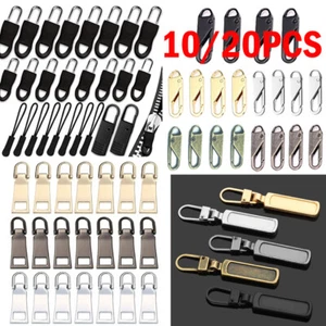 Zipper Fixer Repair Pull Tab Instant Kit Bags Replacement molded Slider Fix USA - Picture 1 of 36