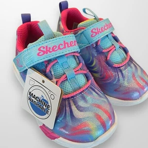 Skechers Toddler Girls Size 5.5 Swirly Sweets Sneaker Shoes NEW Washable - Picture 1 of 8
