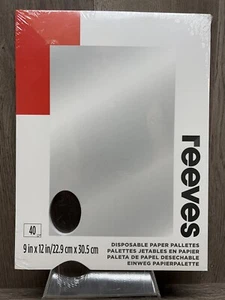 40 Sheets Disposable Paper Paint Palette Convenient Thumb-Hole Whilst Painting - Picture 1 of 2