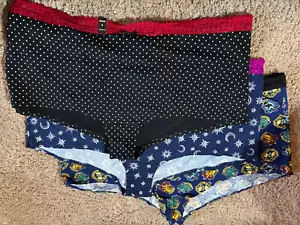 Torrid Panty Lot 3 Pair Boyshort Harry Potter Polka Dot Stars Plus Size 6 6X NEW - Picture 1 of 2