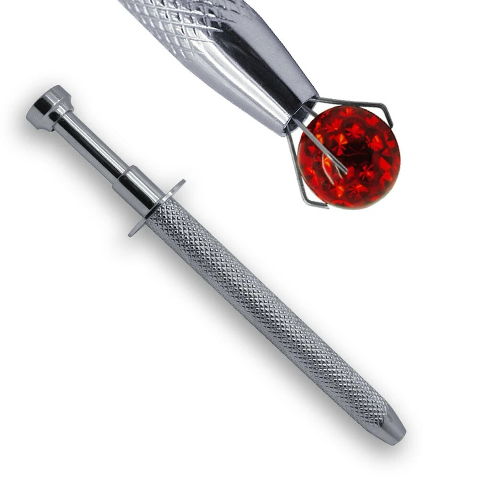 Kugelgreifer Kugelhalter Halter für Piercingkugeln Piercingzange  - Bild 1 von 1