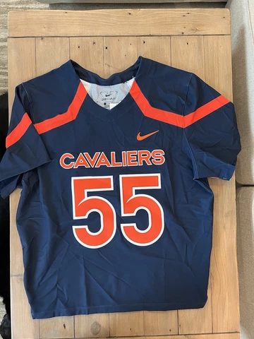 Nike Virginia Cavaliers Digital HyperElite Lacrosse Jersey Men's L Blue DC7647 Cover