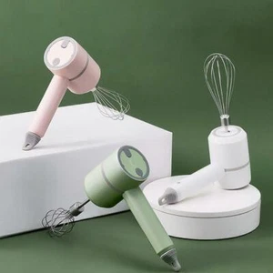 Wireless Hand Hand Mixer USB Power Kitchen Egg Whisk Foamer Cooking Milk Frother - Picture 1 of 15