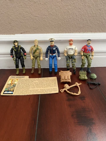 GI JOE Vintage🔥CRAZYLEGS, DUKE, BAZOOKA, GUNG-HO & OUTBACK 1980’s lot (5) 🔥 Cover