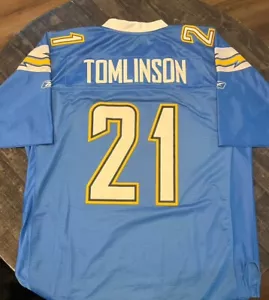 XL Reebok LADAINIAN TOMLINSON San Diego Chargers NFL Authentic Stitched - Picture 1 of 2